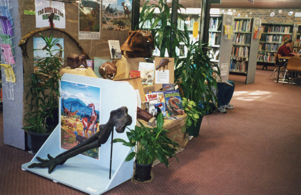 Dinosaur display at Redbank Plains Library, n.d.