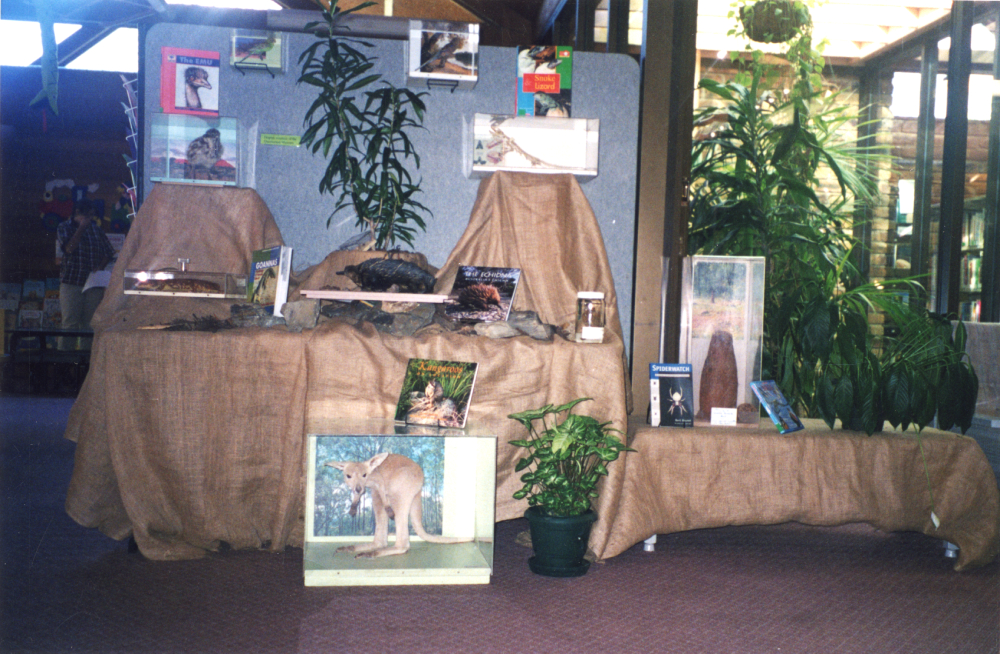 Native animal display at Redbank Plains Library, n.d.