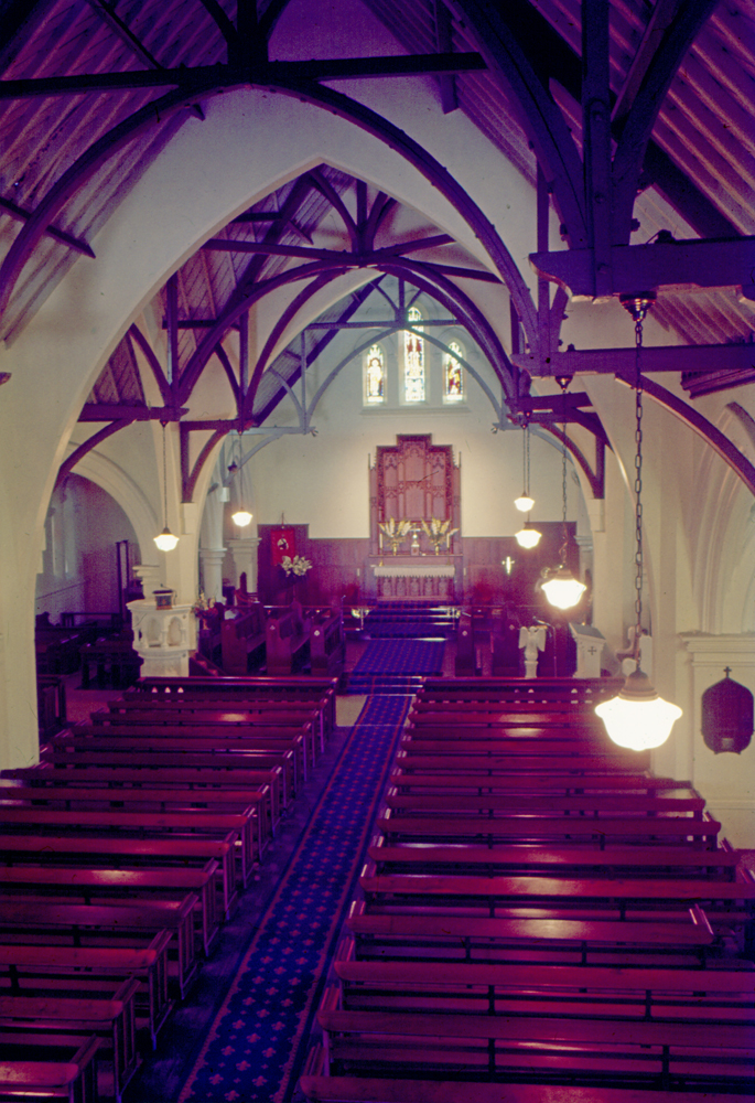 Interior of St Paul's Anglican Church, Brisbane Street, Ipswich, 1972