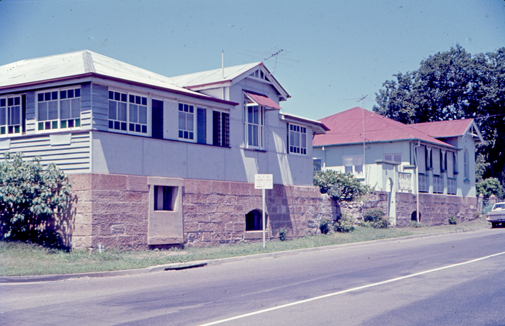 Old cellars from Johnston's Brewery at 14 - 16 Bremer Street, with house on top, Ipswich, 1970