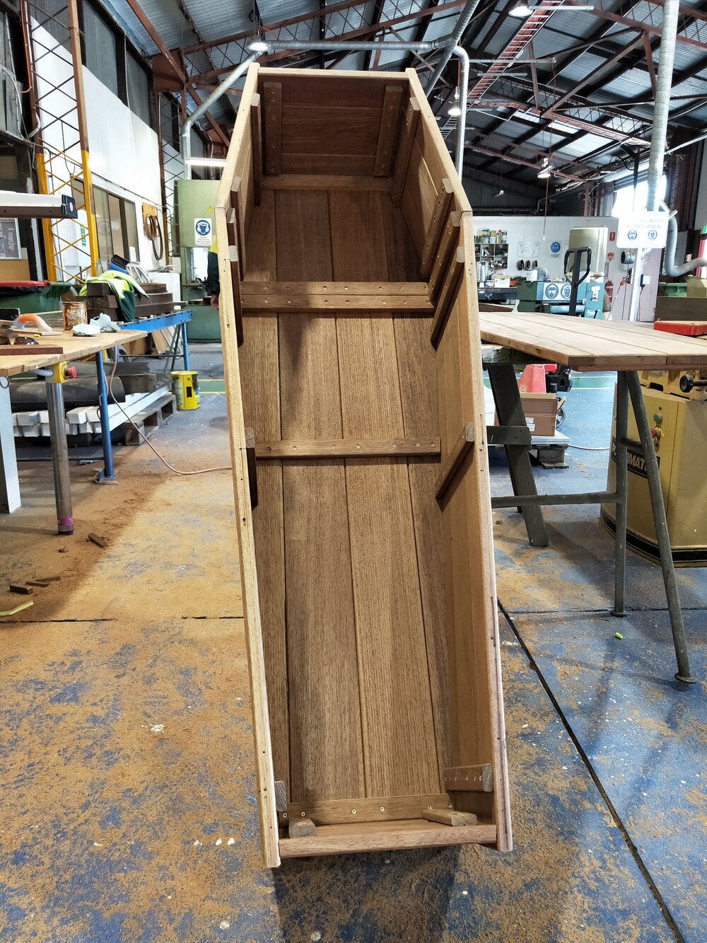Coffins for the Fleming family, made by Ipswich City Council carpenters