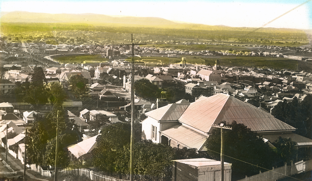 Panoramic view from Denmark Hill, Ipswich, c.1912