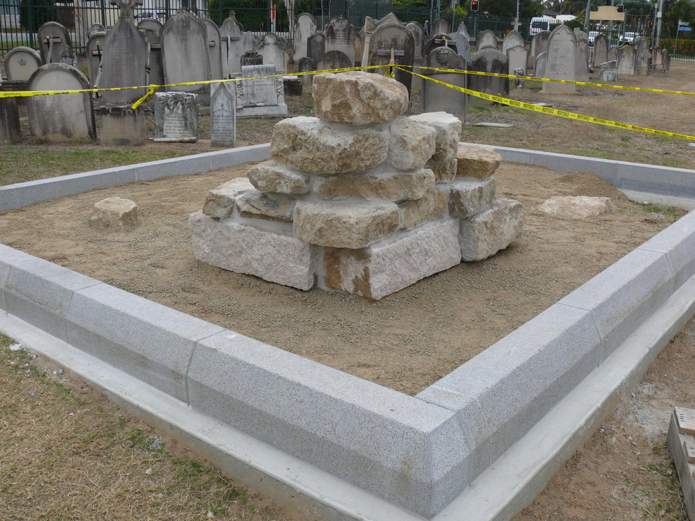 Above ground surrounds of the Fleming Vault, 22nd July 2020