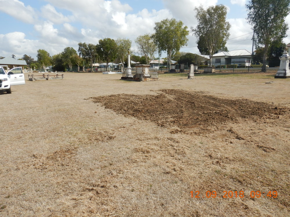 Site of the Fleming Vault, Ipswich General Cemetery, 12th September 2028