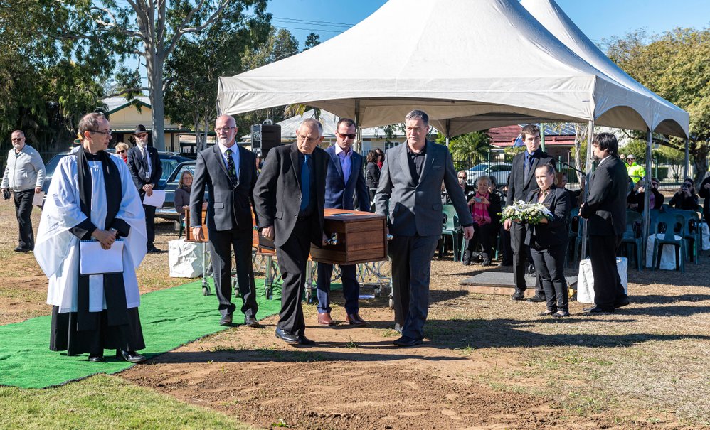 Reinterment of the Fleming family at Ipswich General Cemetery, 16th July 2019