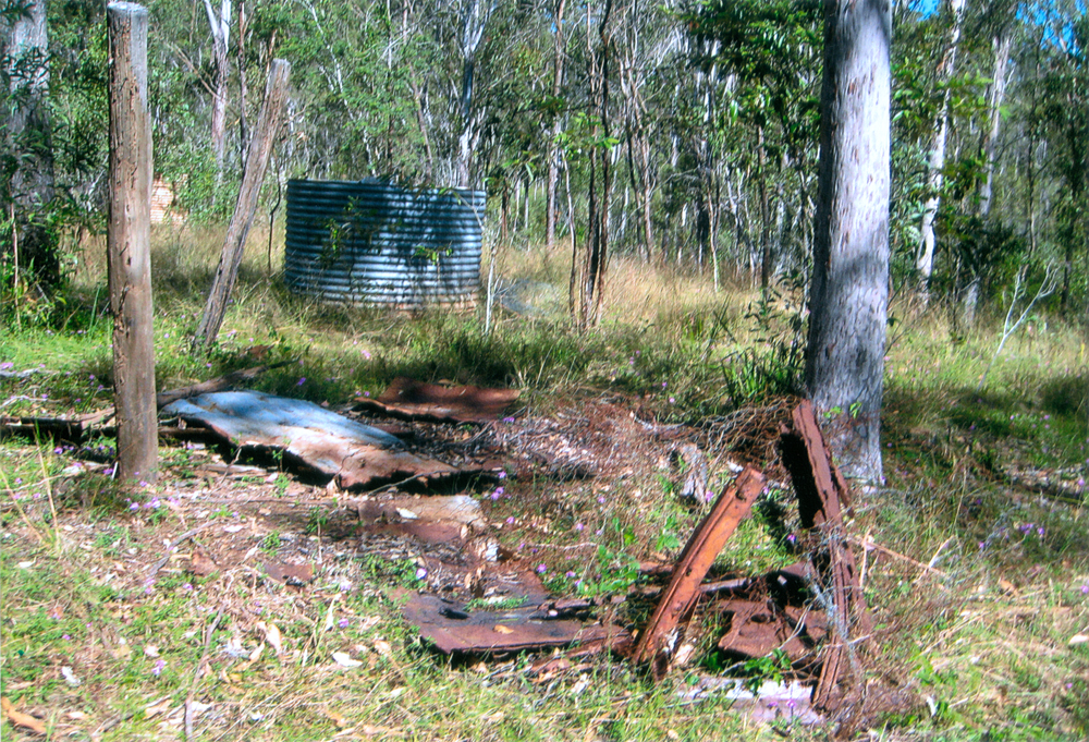 Site of home that burnt down on this property at Hillview and Riverside Drives, Brassall, Ipswich, 2009