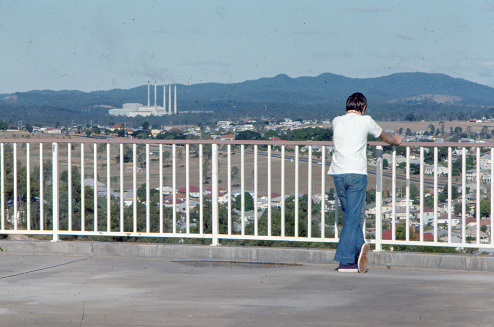 Steps to viewing tower on water reservoir, Denmark Hill, Ipswich, 1971