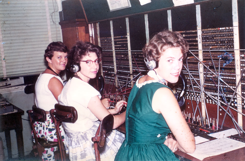 Telephonists at the Booval Telephone Exchange, Booval, Ipswich, 1970s