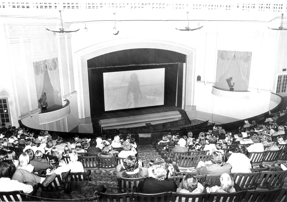 Wintergarden Theatre, during screening of 'Storm Boy', Ipswich, 1976