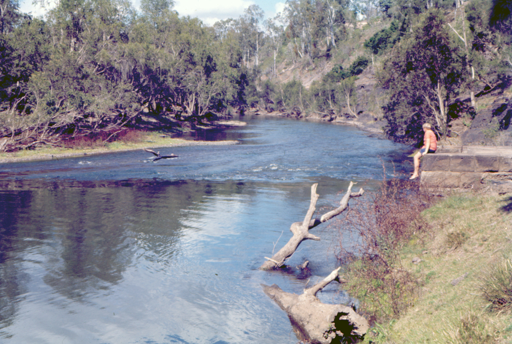 Thought to be the remains of the Kholo pumping station on the Brisbane River, 1969
