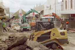 Construction in Ipswich City Mall, 2005