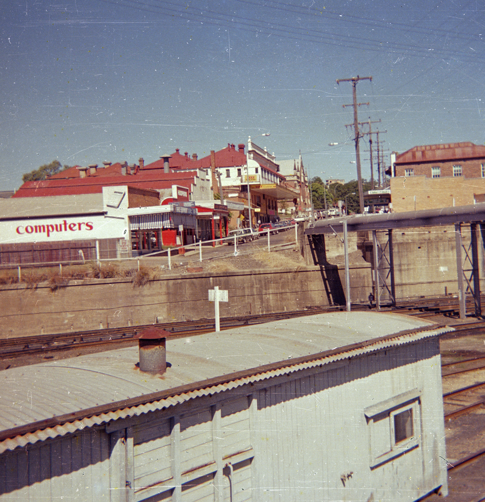 Ellenborough Street from railway line, Ipswich, c.1984