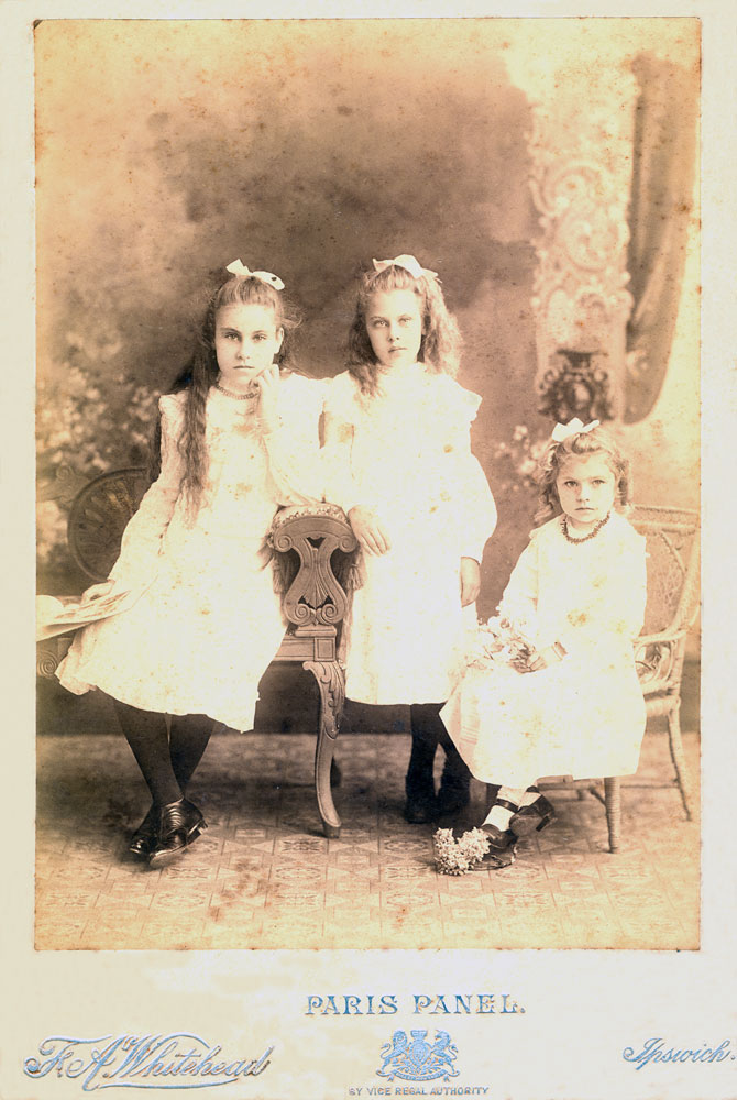 Florence, Edith and Eva Venables, Ipswich, c.1904