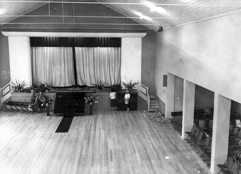 St Mary's Catholic Church Hall, before refurbishment, Ipswich, 1978