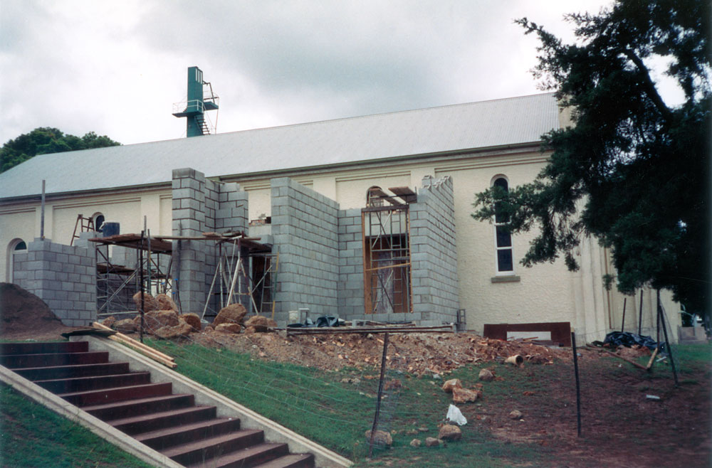 Extensions being carried out at Ipswich Baptist Church, Ipswich, early 1994