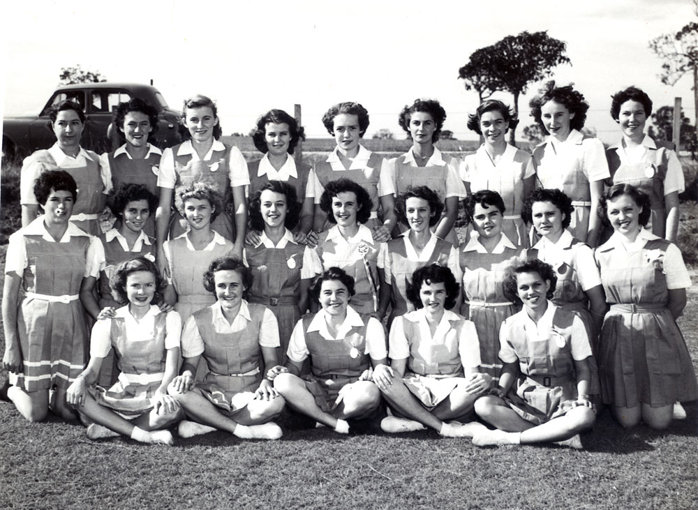 Members of  Ipswich ladies hockey reprensentative side, Ipswich, 1951