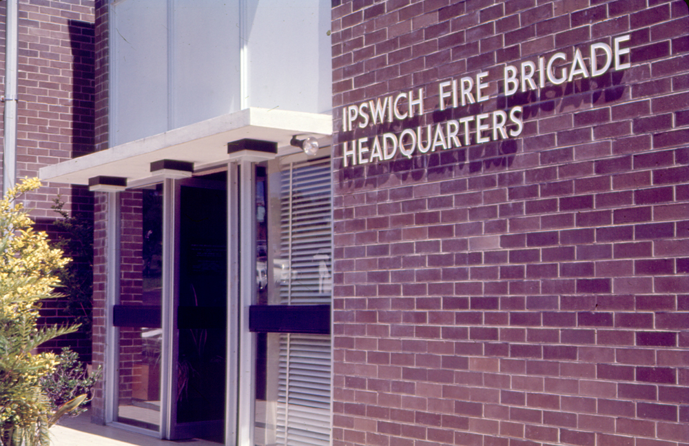 Ipswich Fire Brigade Headquarters, 101 Limestone Street, Ipswich, 1970