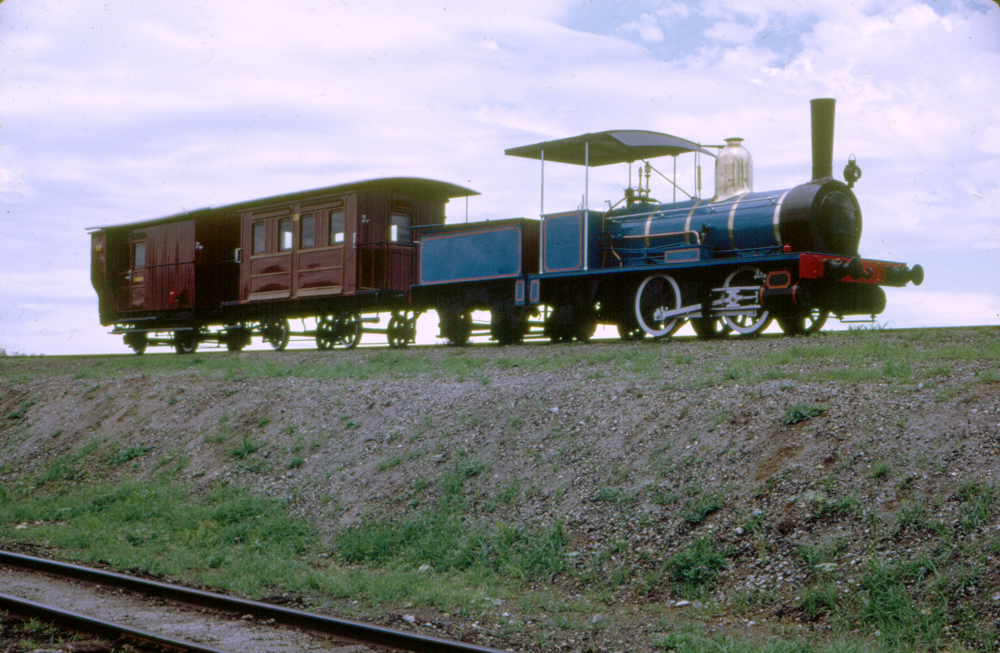Puffing Billy before relocating to Queens Park, North Ipswich, 1969