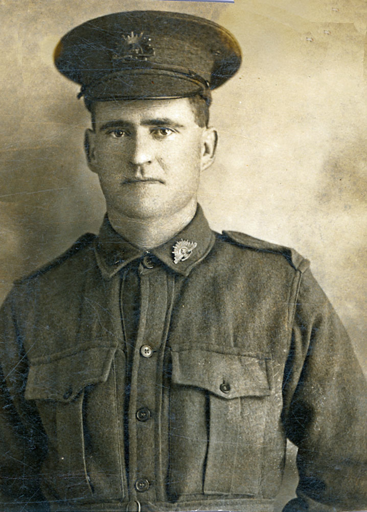 James Joseph Mullins, in World War 1 uniform, Redbank Plains, Ipswich, c.1915