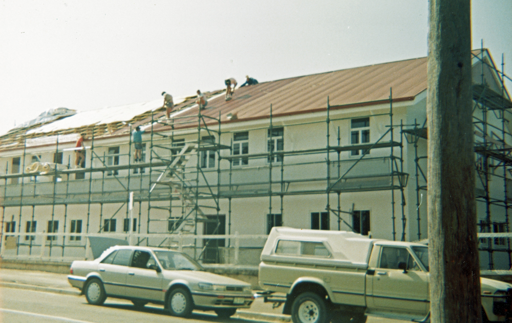 Reconstruction of Blair State School, after fire, Sadliers Crossing, Ipswich, 1991