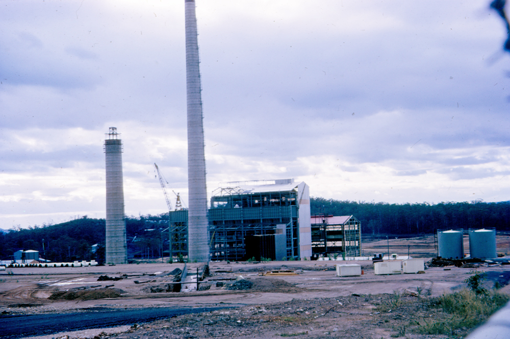 Construction of Swanbank Power Station, Swanbank, Ipswich, c.1966