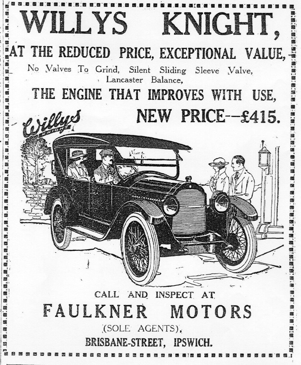 Faulkner Motors Advertisement 1925