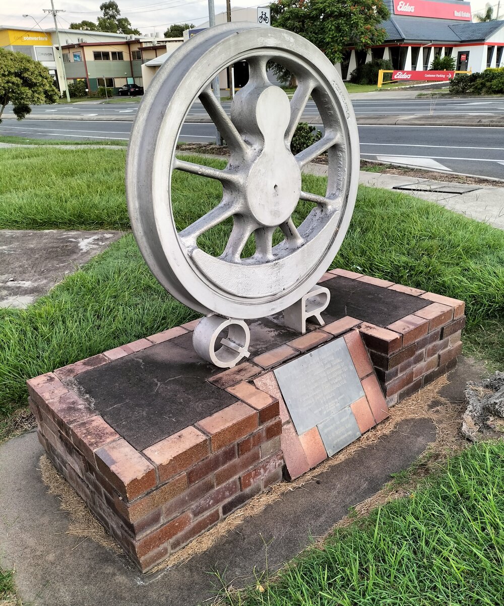 Queensland&rsquo;s First Railway Monument and Vietnam War Memorial, Lowry Street, No. 5, North Ipswich (Cnr Lowry Street and Downs Street), Ipswich, 2024 