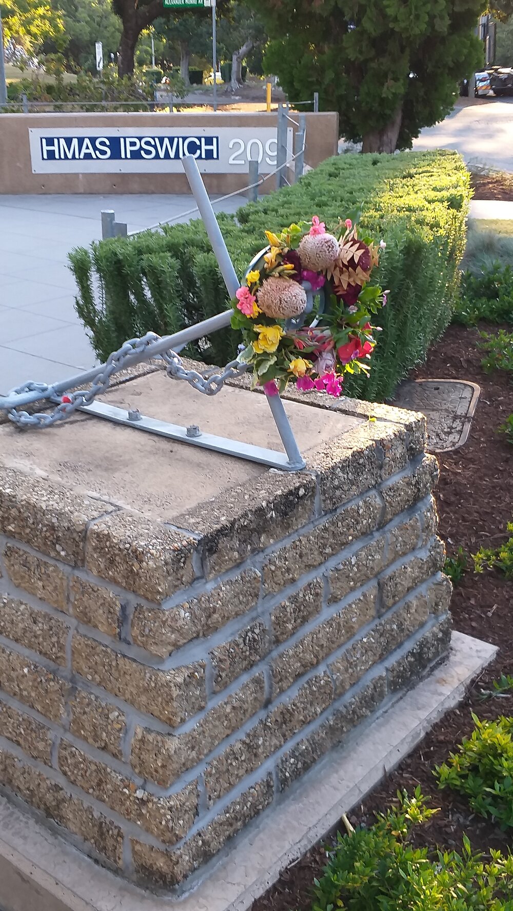 HMAS Ipswich Memorial, Anzac Day, 2020