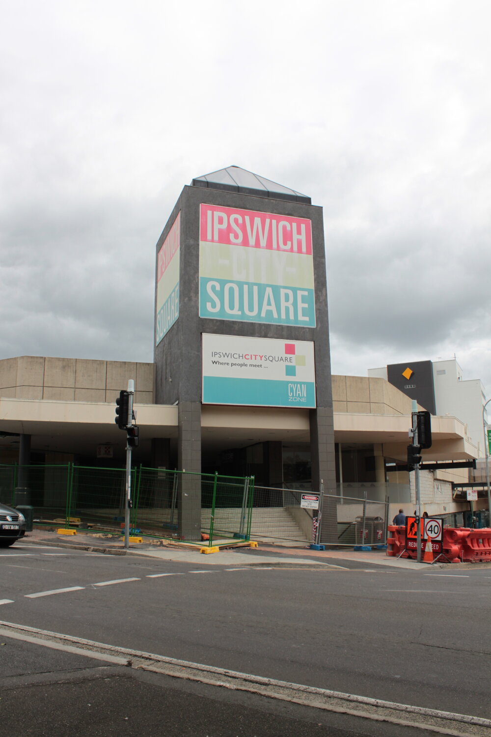 Demolition of Ipswich City Square, Brisbane and Bell Streets, Ipswich, December 2011