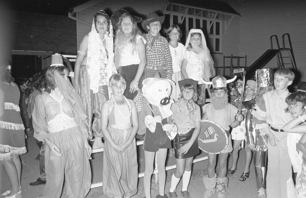 Children in Fancy Dress at a School Event, Ipswich, December 1977