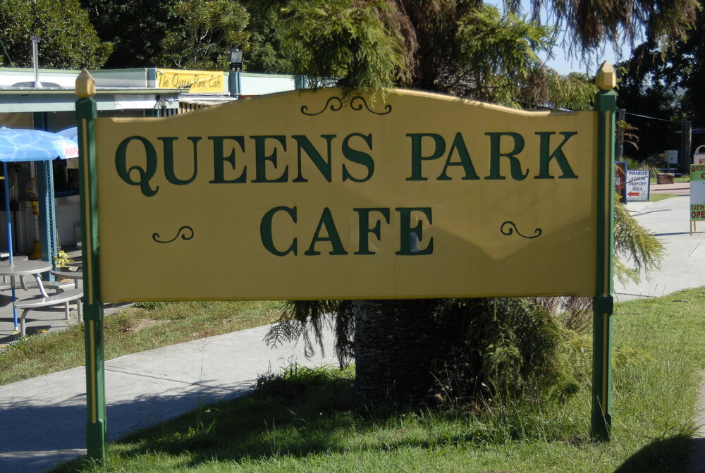 Queens Park Cafe sign, 2009