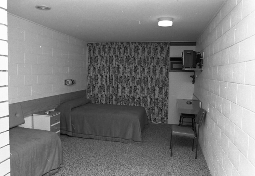 Inside the Mary Ellen Motel, Ipswich, December 1977