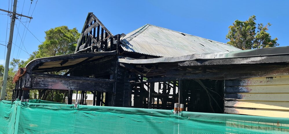 Cambrian Store Fire aftermath, 2023