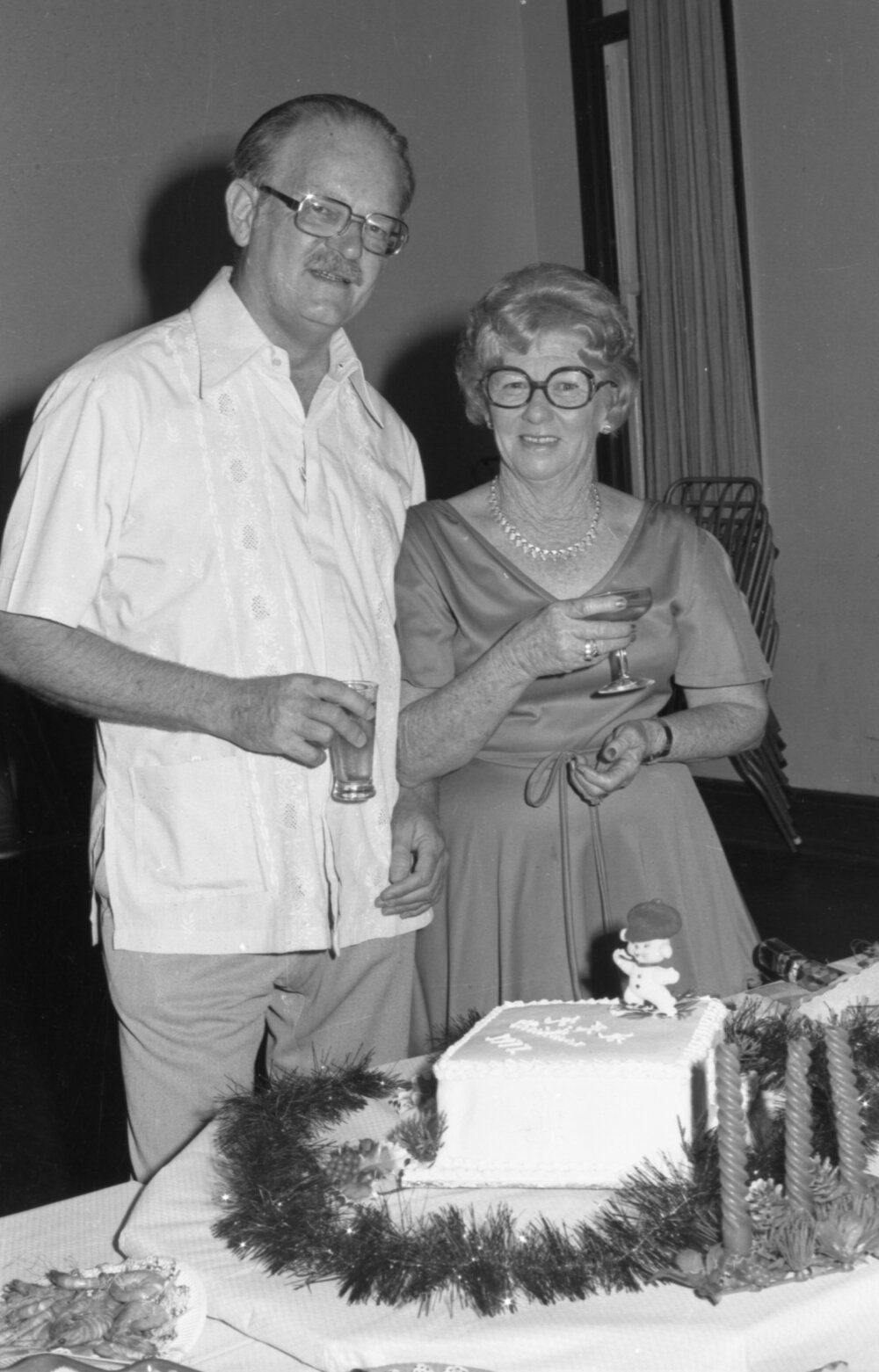 Christmas party for the Air Force Association, Ipswich, December 1977