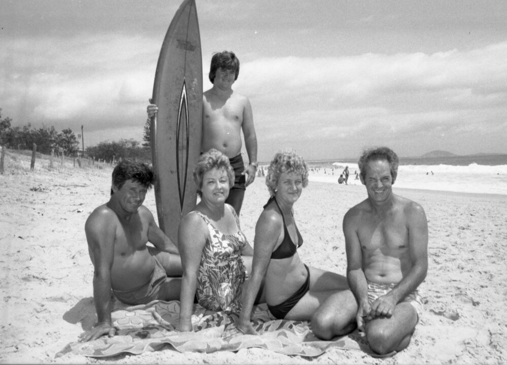 Thought to be an Ipswich family on holiday, Queensland, January 1978