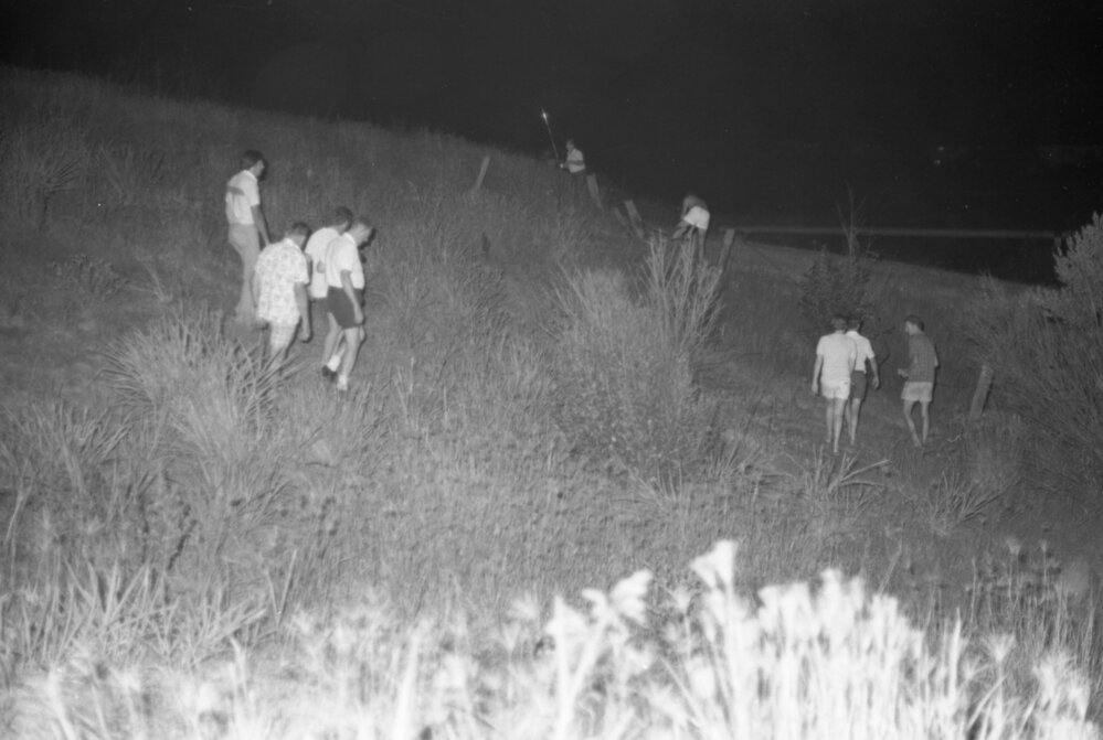 Lost boy found after search, Ipswich, January 1978
