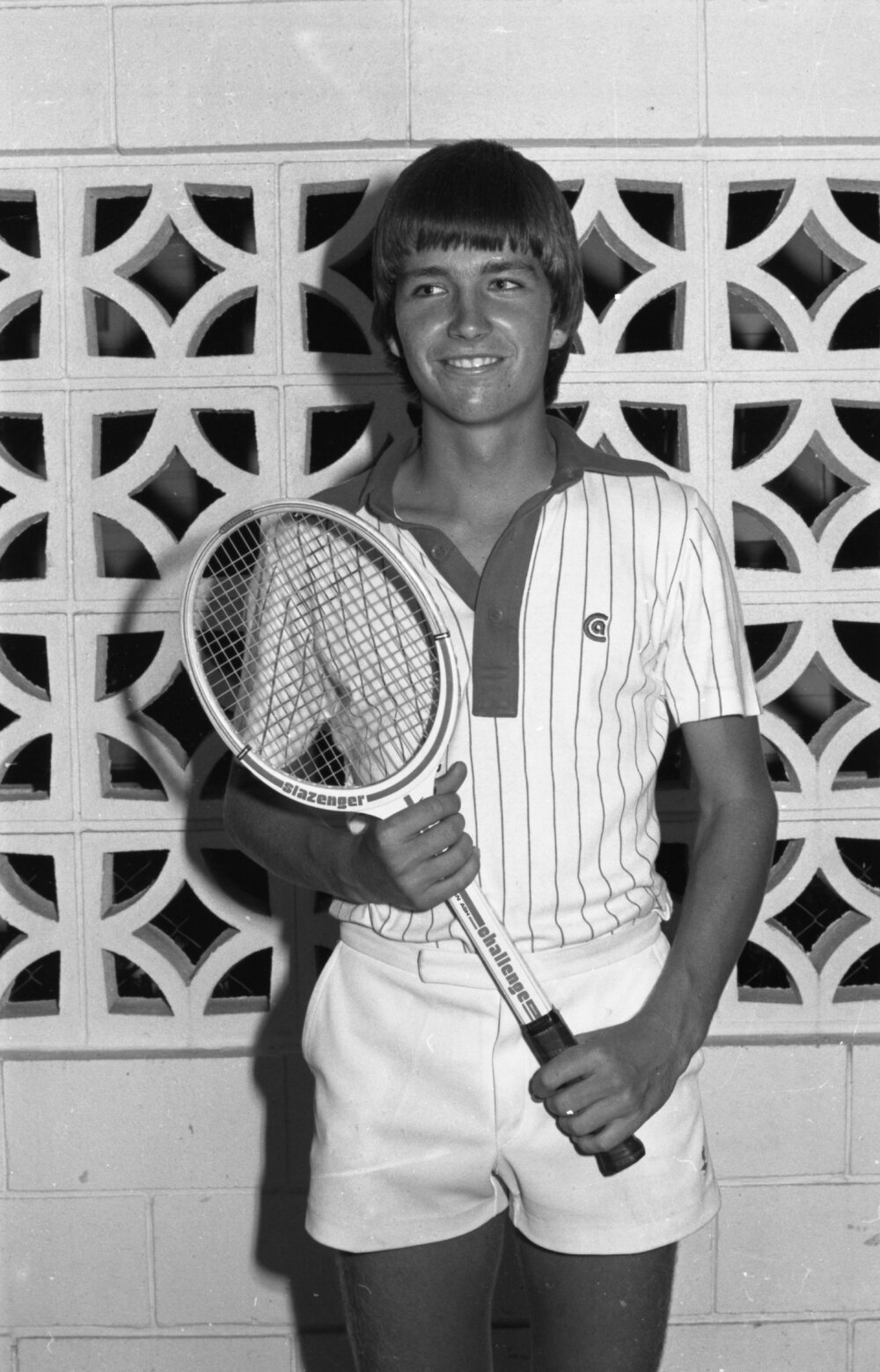 Tennis player Craig Sketch, Ipswich, December 1977