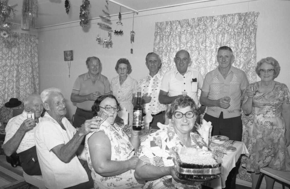 Christmas party, Ipswich, December 1977