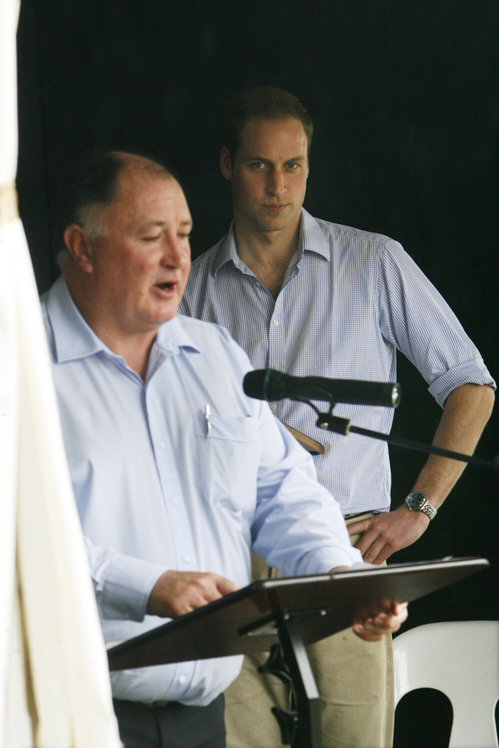 William, Prince of Wales at West Moreton Anglican College, Karrabin, Ipswich, 2011 