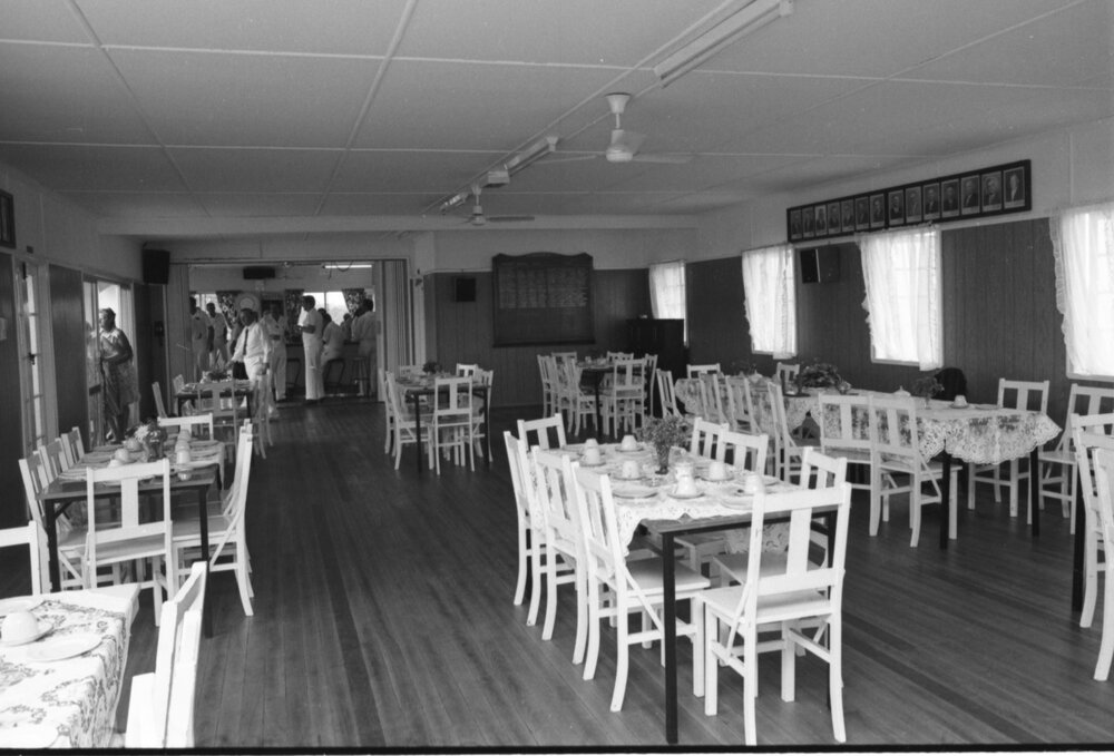 Interior of the Rosewood Bowls Club, Rosewood, Ipswich, January 1978