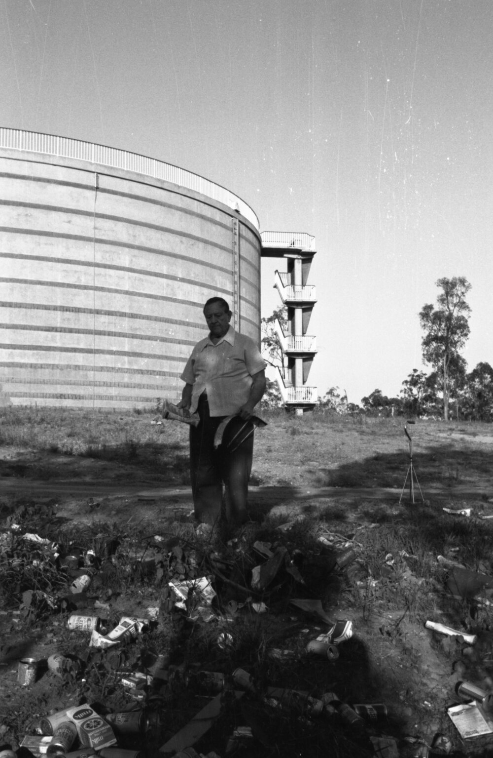 Litter on Denmark Hill, Ipswich, December 1977