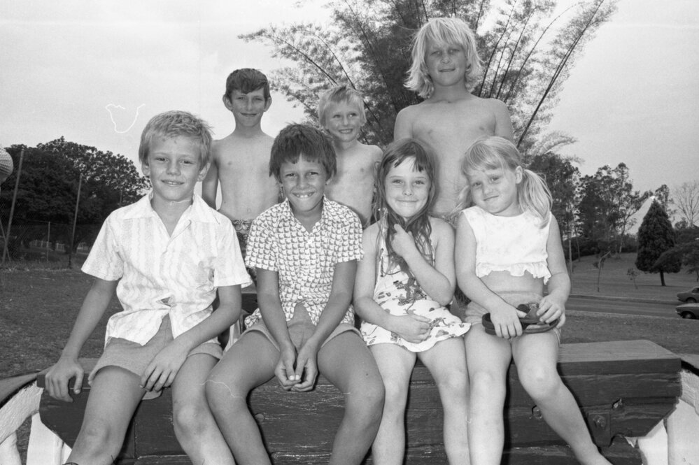Children on the German Wagon at Queens Park, , Ipswich, December 1977