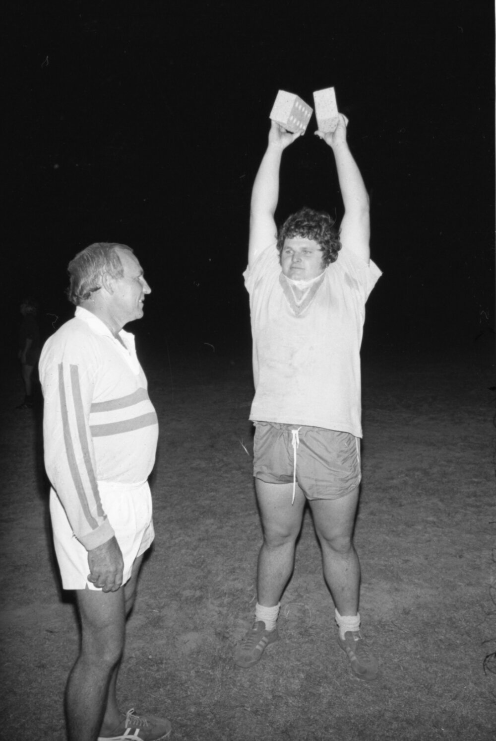 Blaine and Warren Evan 'Pud' Edding, Ipswich, Queensland, January 1978