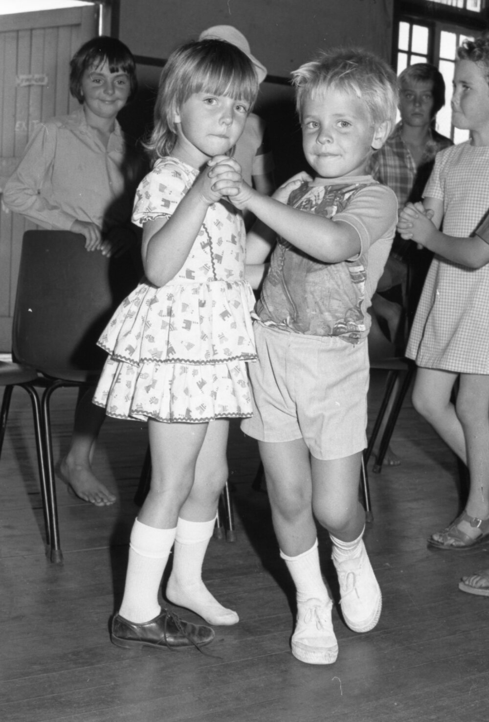 Children dancing at Redbank School of Arts, Redbank, November 1977