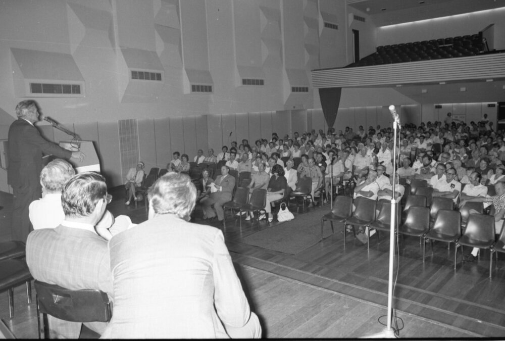 Meeting at Ipswich Civic Centre, Ipswich, Queensland, February 1978