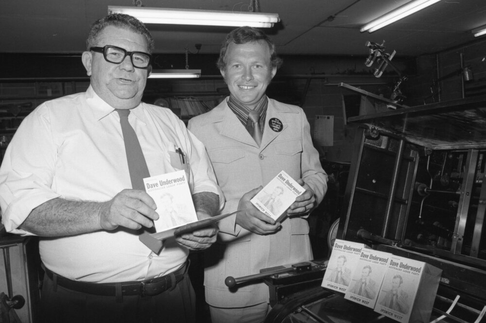 David Underwood, Australian Labor Party, election campaign for Ipswich West, Ipswich, November 1977