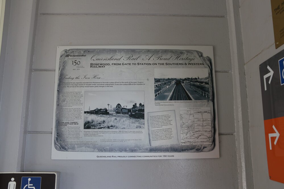 Rosewood Railway Station Interpretive sign, 2020