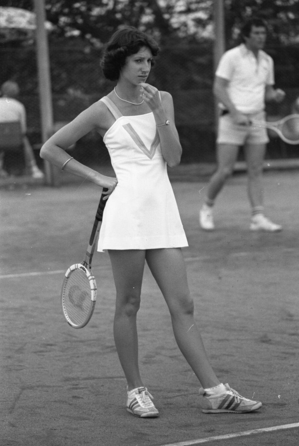 Tennis players, Ipswich, November 1977