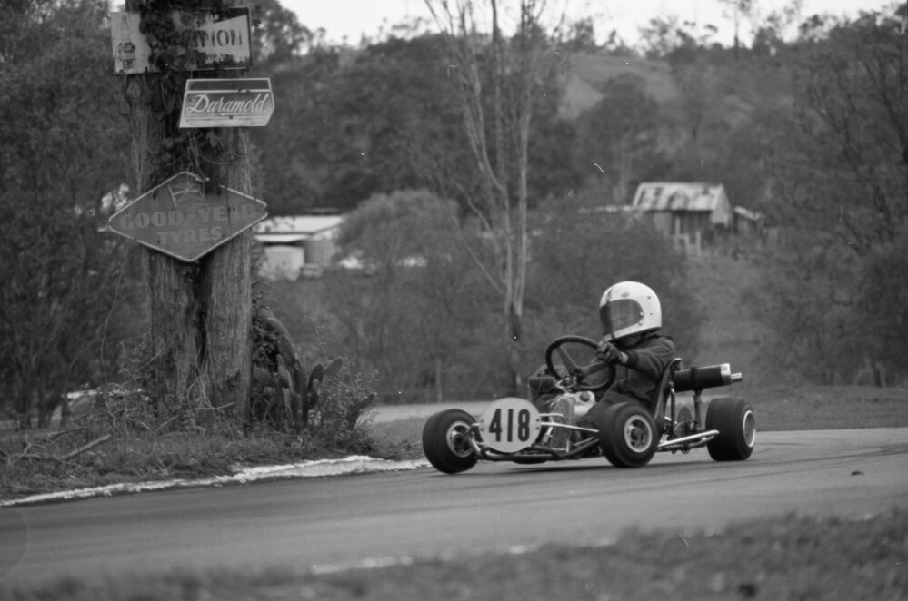 Go-Kart race, Ipswich, February 1978