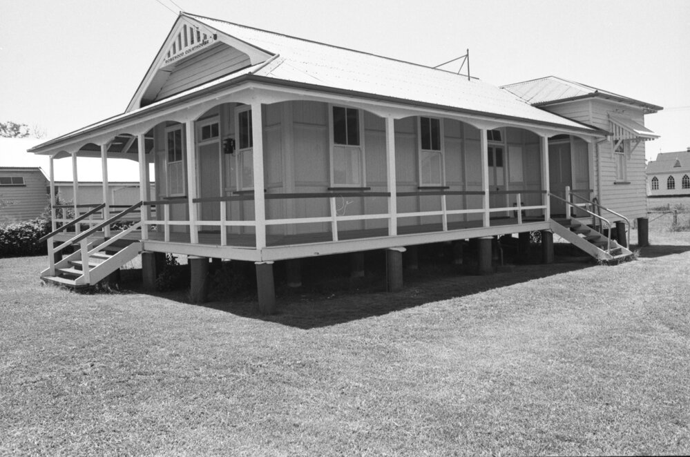 Exterior of the Rosewood Courthouse, Rosewood, Ipswich, February 1978